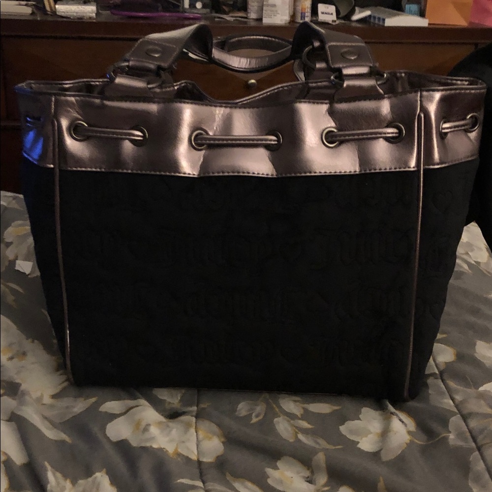 Juicy Couture Vintage Dreams black and silver daydreamer tote bag - Picture 2 of 7